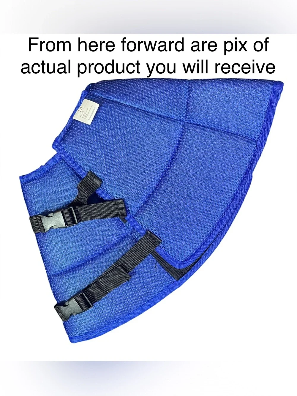Dog Pet Recovery Soft Collar Cone Elizabethan Flex Breathable Adjustable Sz Med